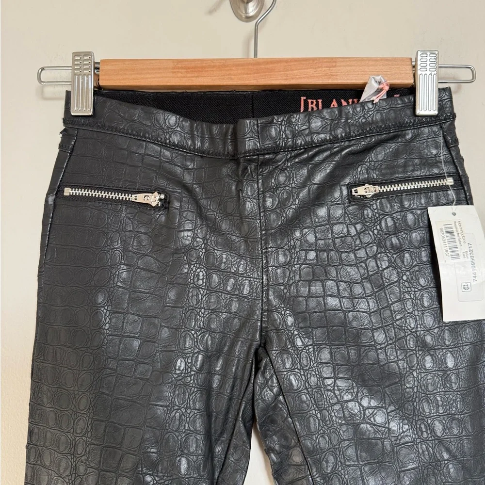 Blank NYC Croc Embossed Faux Leather Leggings Size 8 NWT